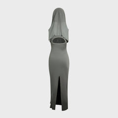 Isa Boulder Lowhood Maxi Dress - Silver Slate | Kith Silver Slate