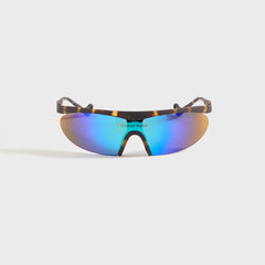District Vision Koharu Eclipse - Tortoise / D+ Blue Mirror | Kith Tortoise / D+ Blue Mirror