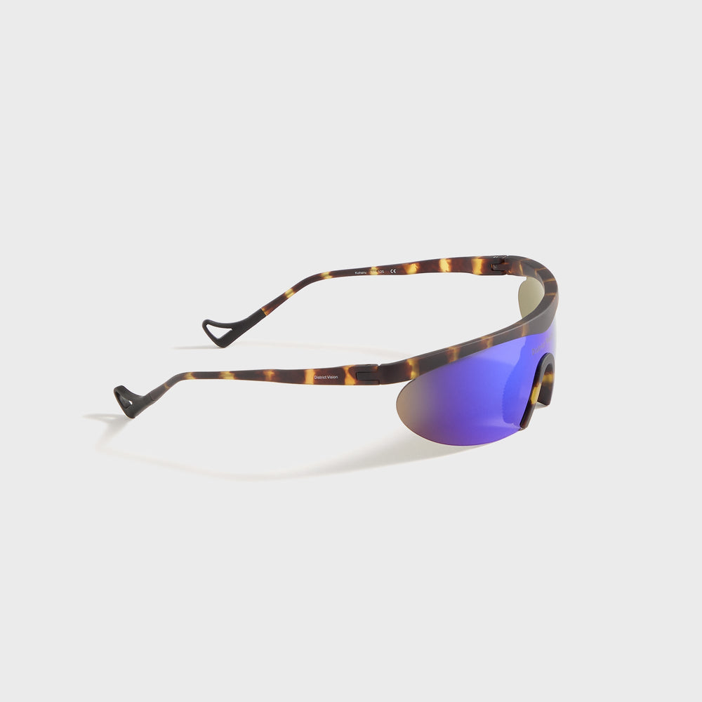 District Vision Koharu Eclipse - Tortoise / D+ Blue Mirror | Kith Tortoise / D+ Blue Mirror