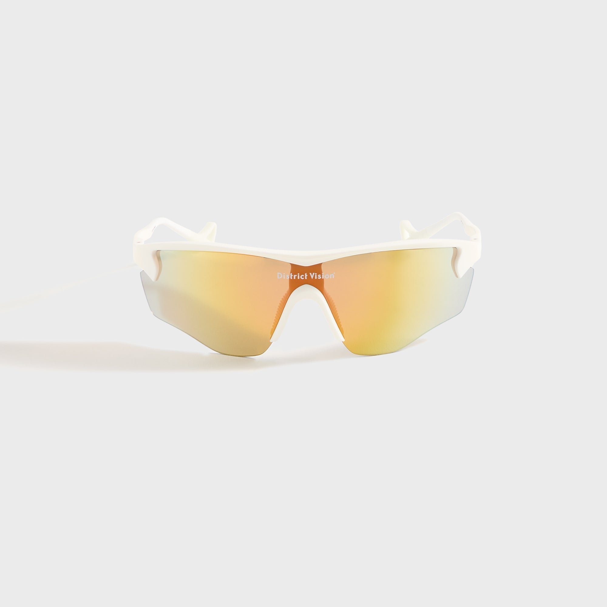 District Vision Junya Racer - White / D+ Amber Mirror | Kith White / D+ Amber Mirror