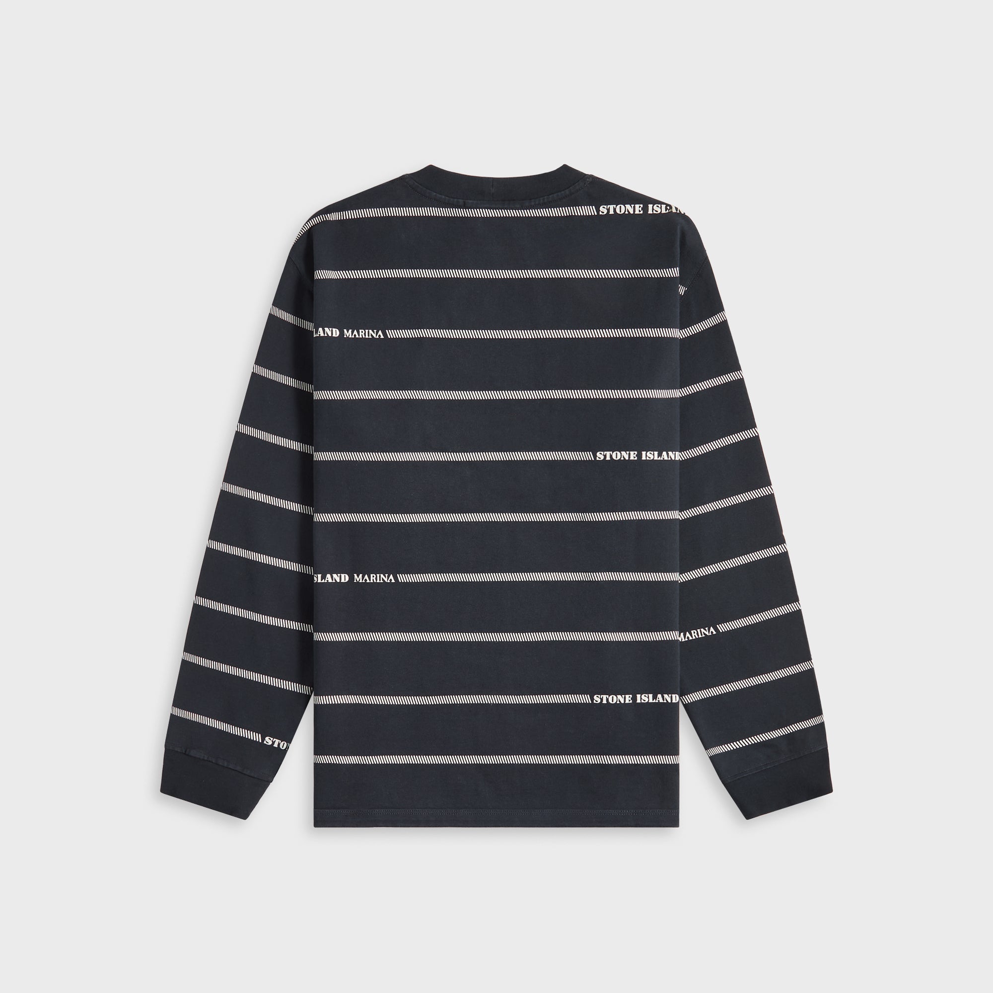 Stone Island Combed Organic Cotton Sweatshirt - Blue Marine | Kith Blue Marine
