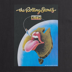 Kith for The Rolling Stones Australia 1973 Poster Tee - Black | Kith Black