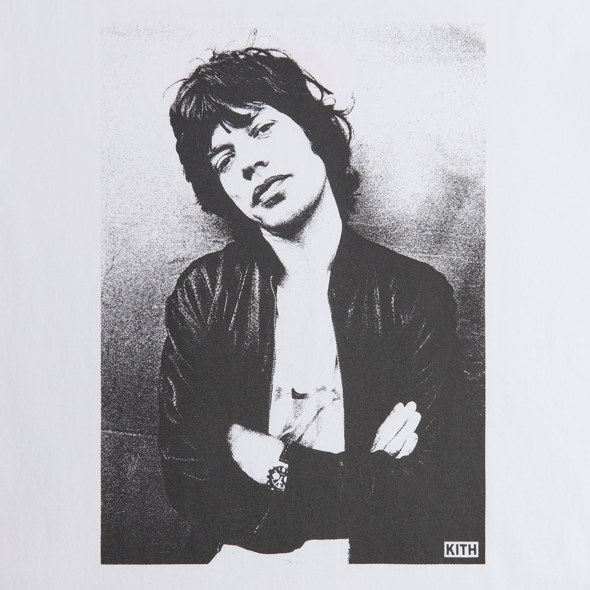 Kith for The Rolling Stones Mick Photo Vintage Tee - White | Kith White