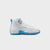 White / Metallic Silver / University Blue