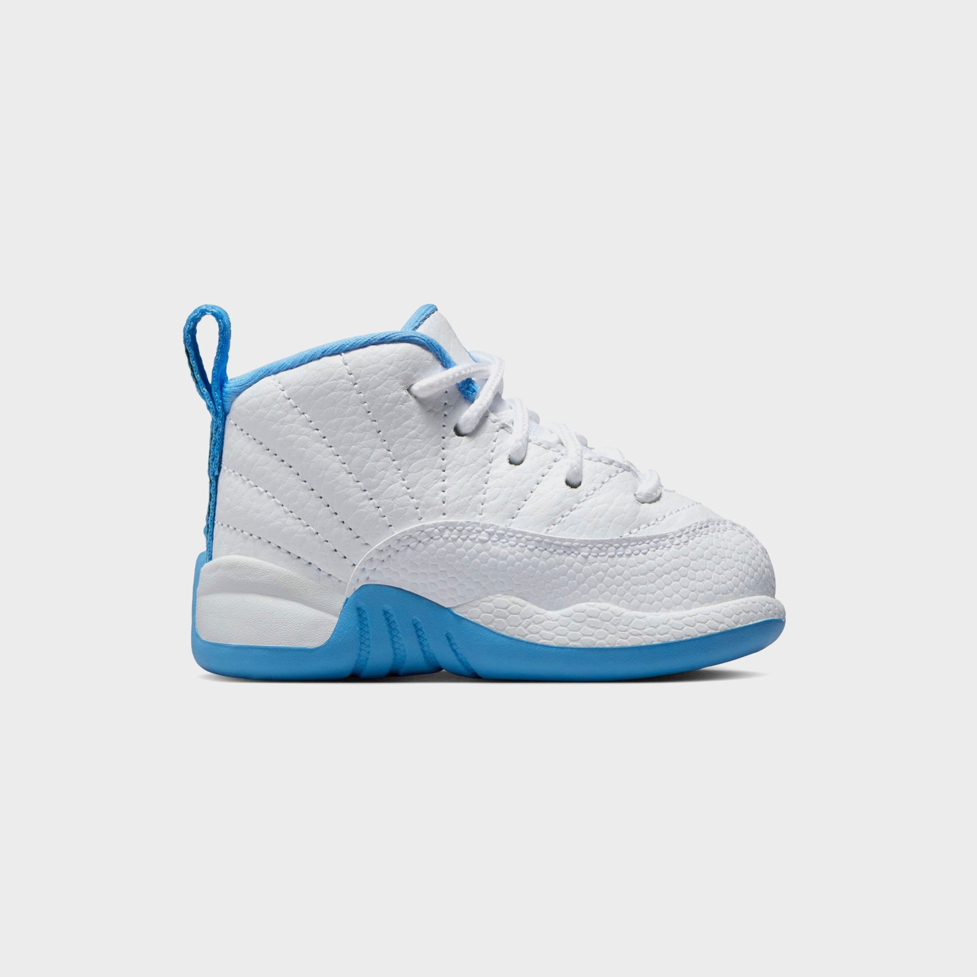 Jordan TD Jordan 12 Retro - White / Metallic Silver / University Blue | Kith White / Metallic Silver / University Blue