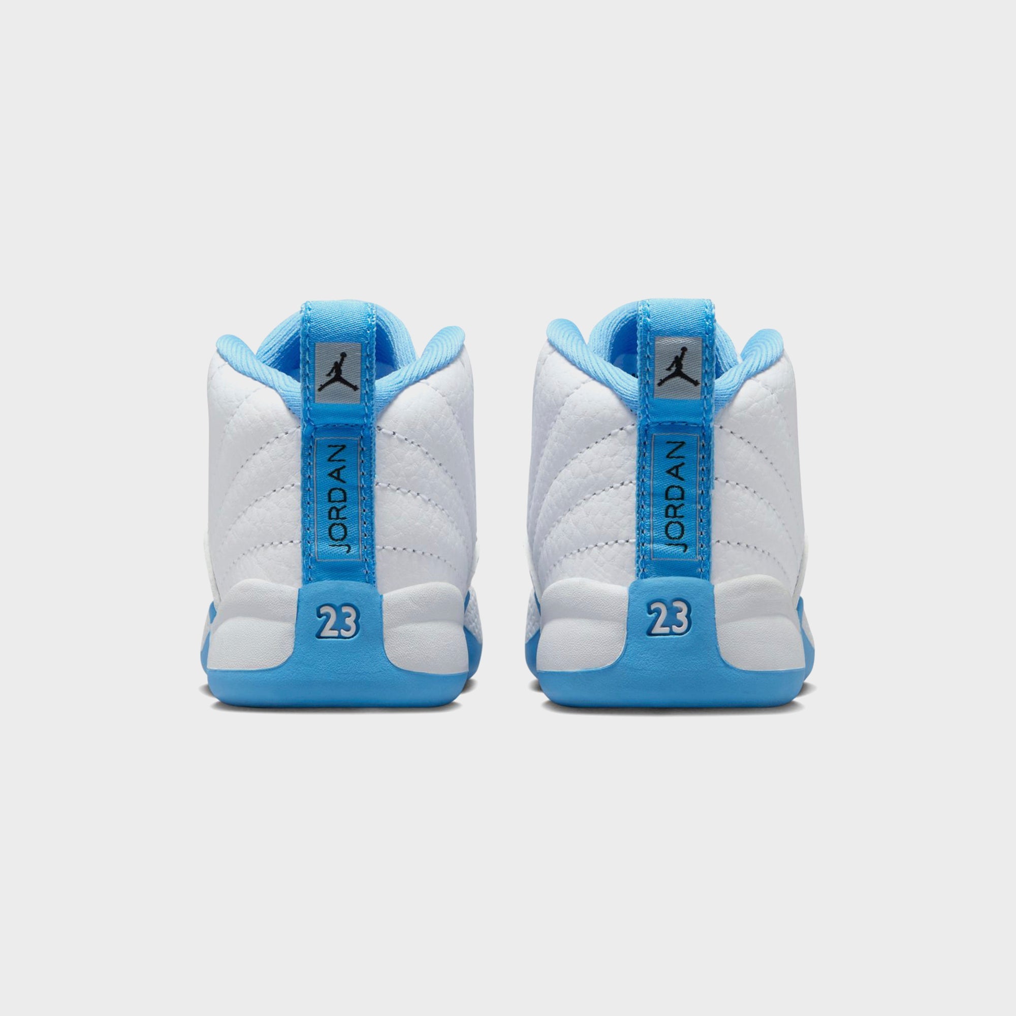 Jordan TD Jordan 12 Retro - White / Metallic Silver / University Blue | Kith White / Metallic Silver / University Blue