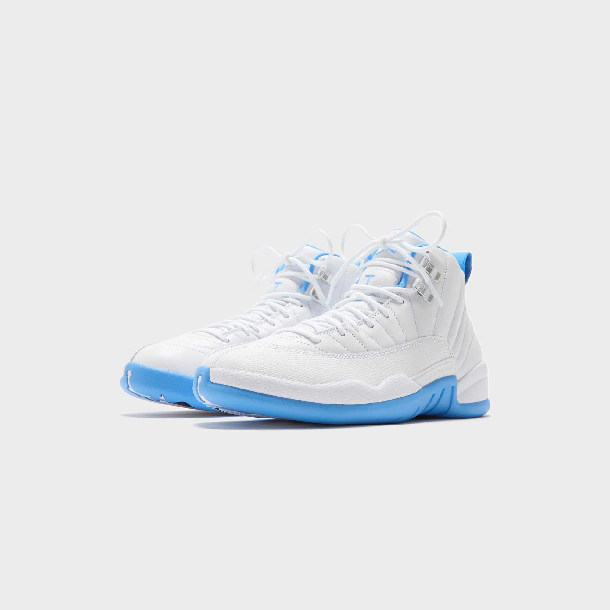 Jordan Air Jordan 12 Retro - White / Metallic Silver / University Blue | Kith White / Metallic Silver / University Blue