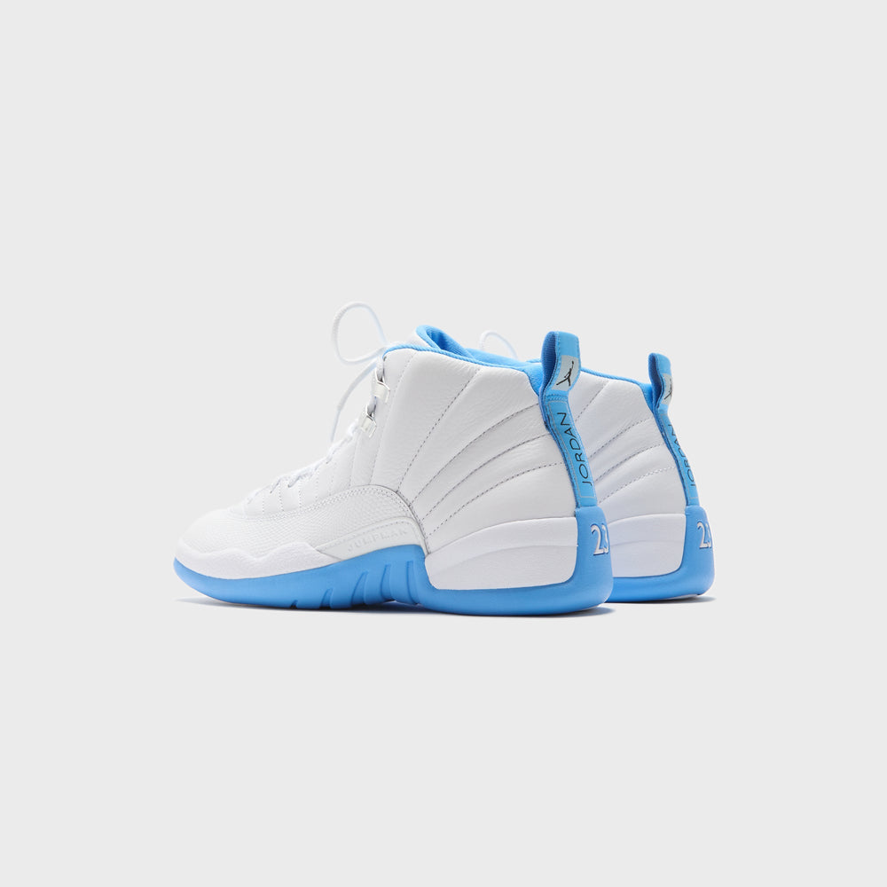 Jordan Air Jordan 12 Retro - White / Metallic Silver / University Blue | Kith White / Metallic Silver / University Blue