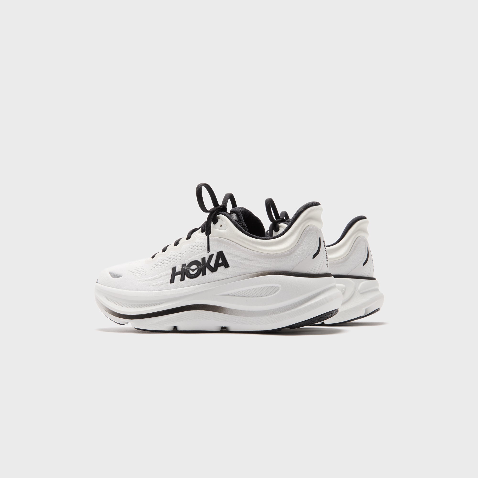 HOKA Bondi 9 - White / Black | Kith White / Black