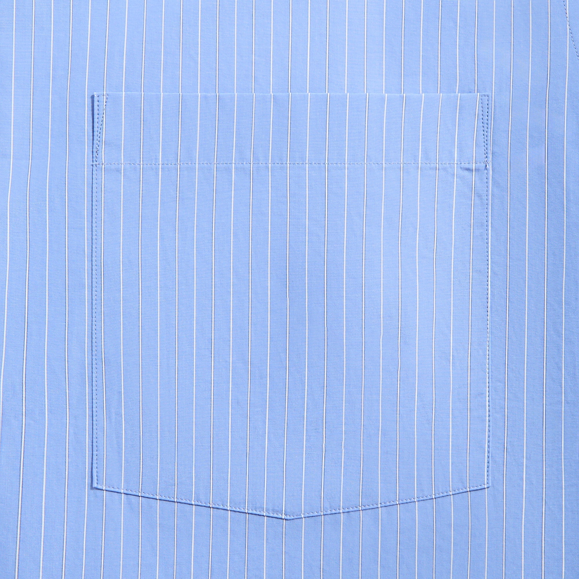 Auralee Suvin High Count Cloth Stripe Half Sleeved Shirt - Blue Stripe | Kith Blue Stripes