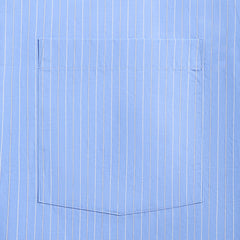 Auralee Suvin High Count Cloth Stripe Half Sleeved Shirt - Blue Stripe | Kith Blue Stripes