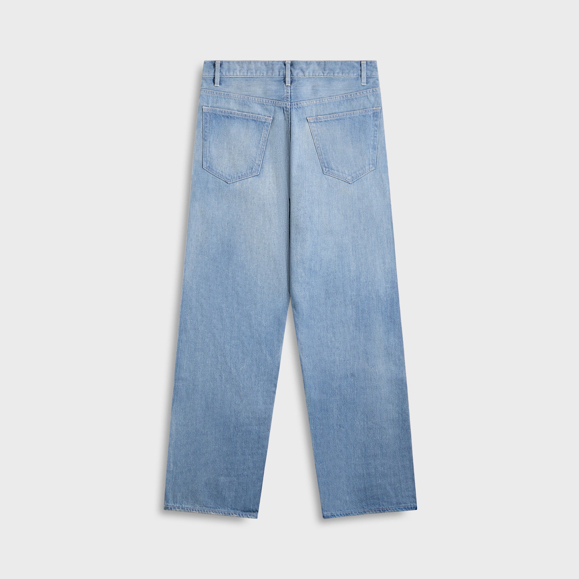 Auralee Selvedge Faded Light Denim Wide Pants - Light Indigo | Kith Light Indigo