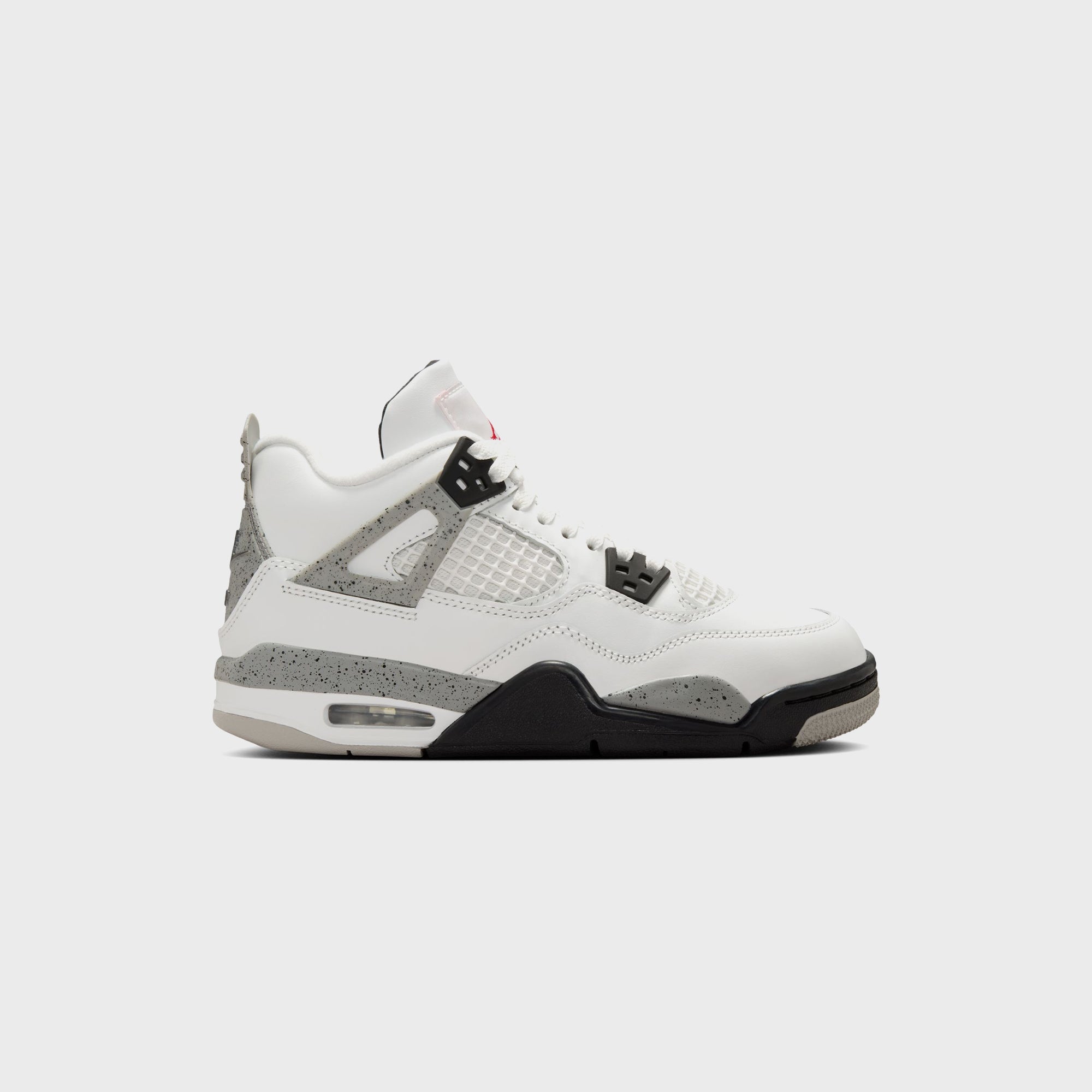 Jordan GS Air Jordan 4 Retro - Summit White / Fire Red / Tech Grey / B | Kith Summit White / Fire Red / Tech Grey / Black