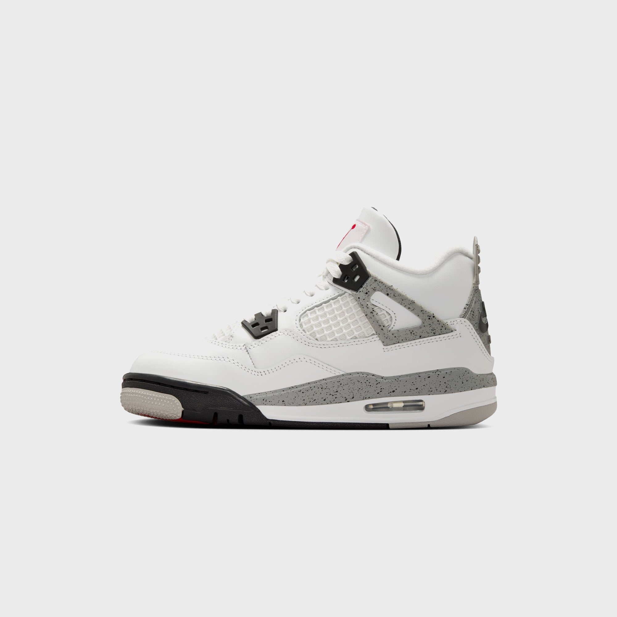 Jordan GS Air Jordan 4 Retro - Summit White / Fire Red / Tech Grey / B | Kith Summit White / Fire Red / Tech Grey / Black