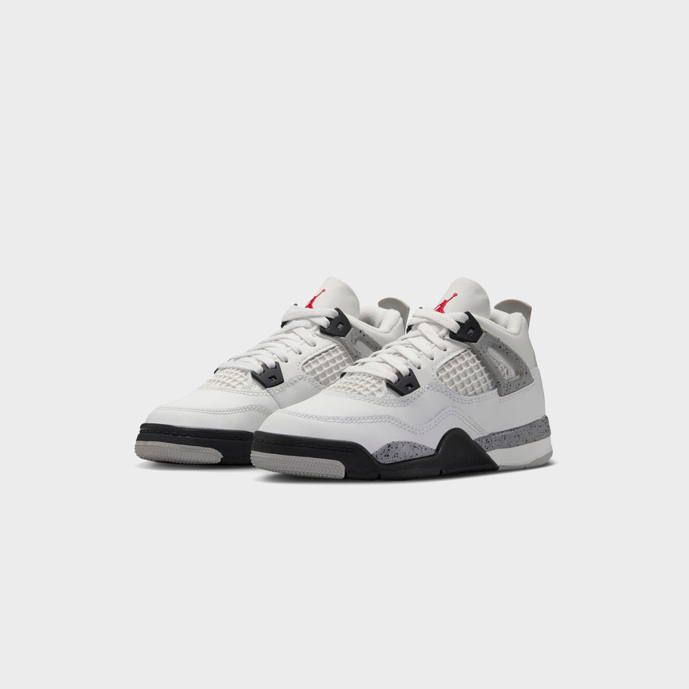 Nike PS Air Jordan 4 Retro - Summit White / Fire Red / Tech Grey / Bla | Kith Summit White / Fire Red / Tech Grey / Black
