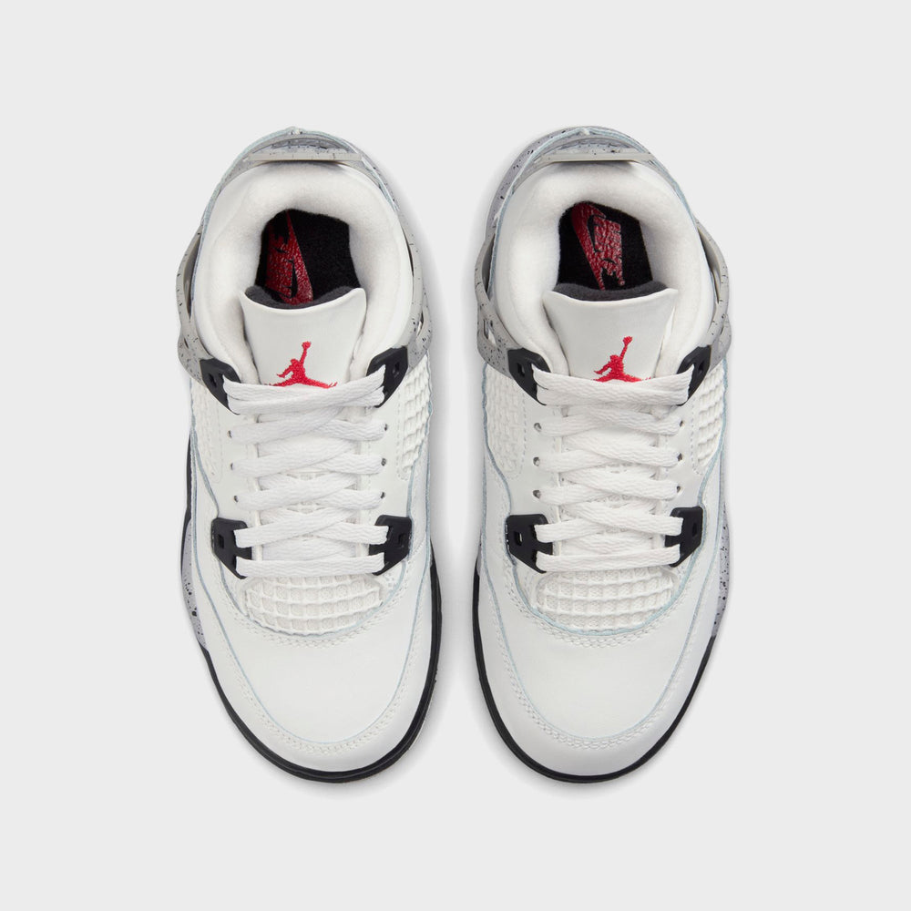 Nike PS Air Jordan 4 Retro - Summit White / Fire Red / Tech Grey / Bla | Kith Summit White / Fire Red / Tech Grey / Black