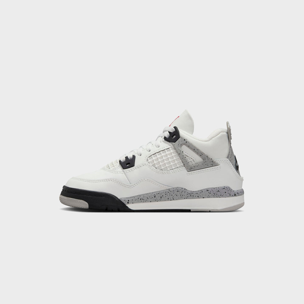 Nike PS Air Jordan 4 Retro - Summit White / Fire Red / Tech Grey / Bla | Kith Summit White / Fire Red / Tech Grey / Black