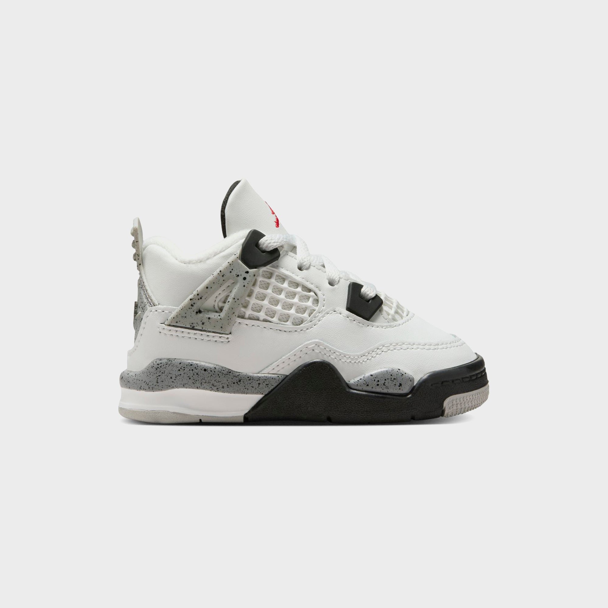 Nike TD Air Jordan 4 Retro - Summit White / Fire Red / Tech Grey / Bla | Kith Summit White / Fire Red / Tech Grey / Black