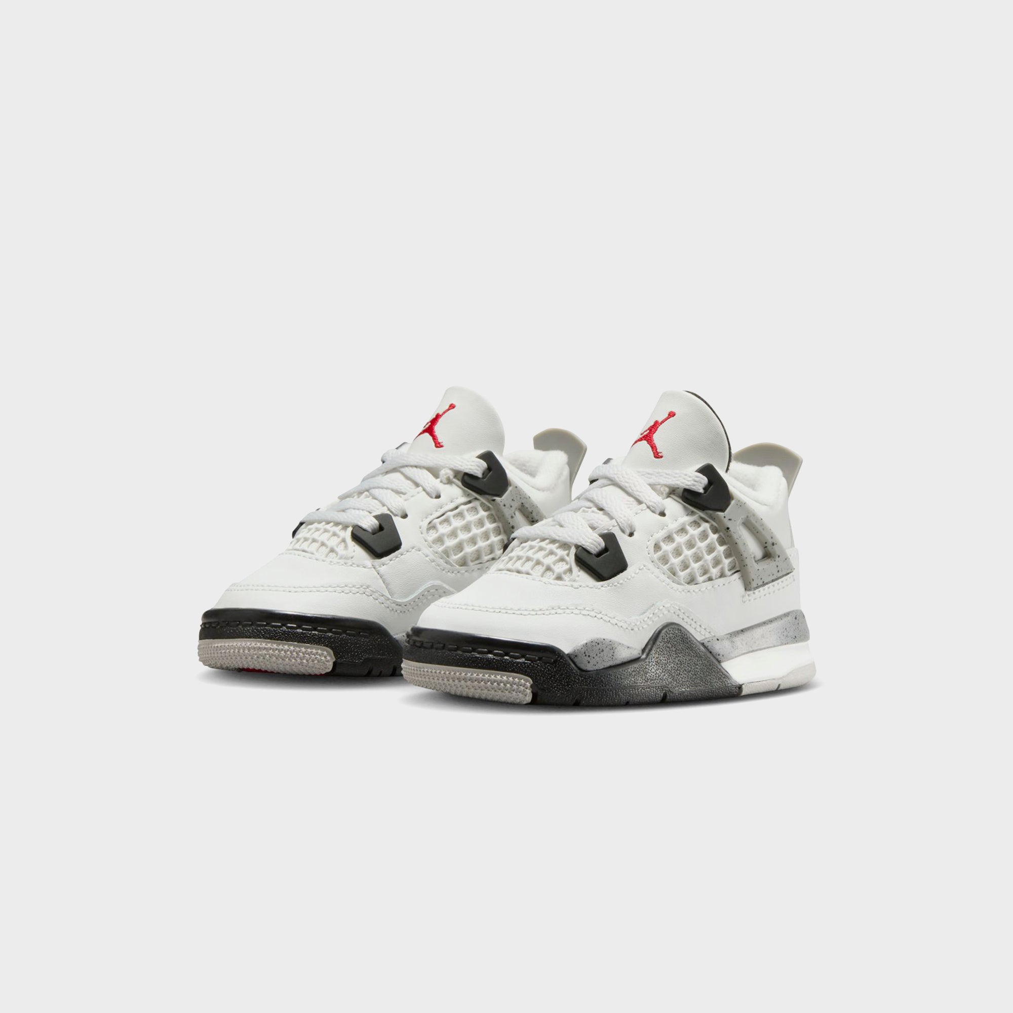 Nike TD Air Jordan 4 Retro - Summit White / Fire Red / Tech Grey / Bla | Kith Summit White / Fire Red / Tech Grey / Black