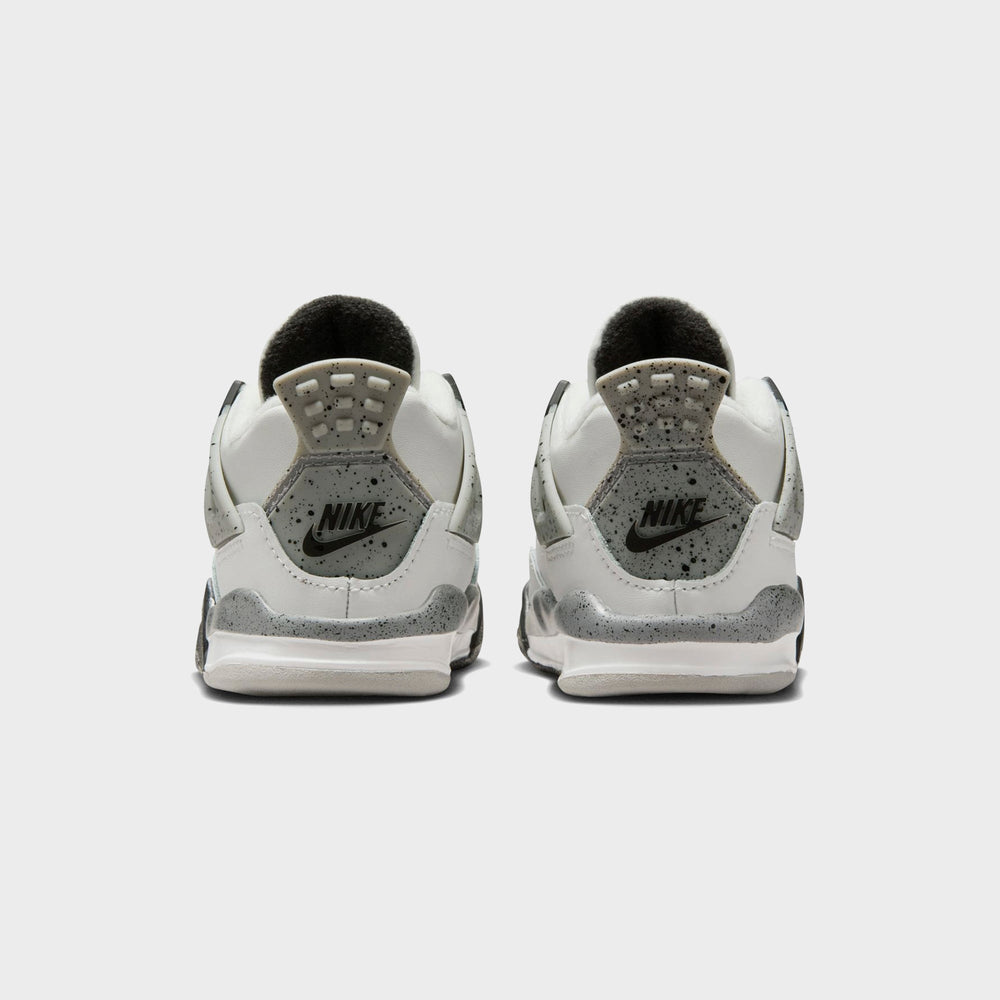Nike TD Air Jordan 4 Retro - Summit White / Fire Red / Tech Grey / Bla | Kith Summit White / Fire Red / Tech Grey / Black
