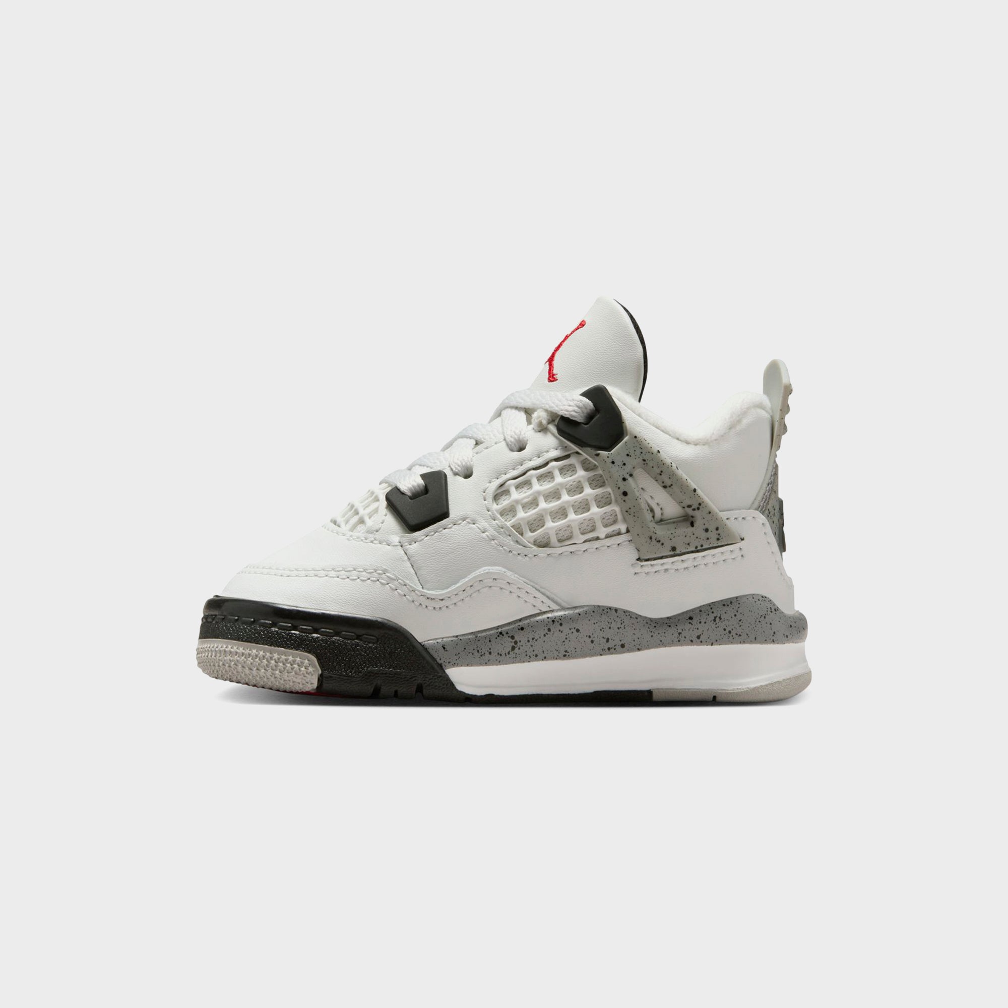 Nike TD Air Jordan 4 Retro - Summit White / Fire Red / Tech Grey / Bla | Kith Summit White / Fire Red / Tech Grey / Black