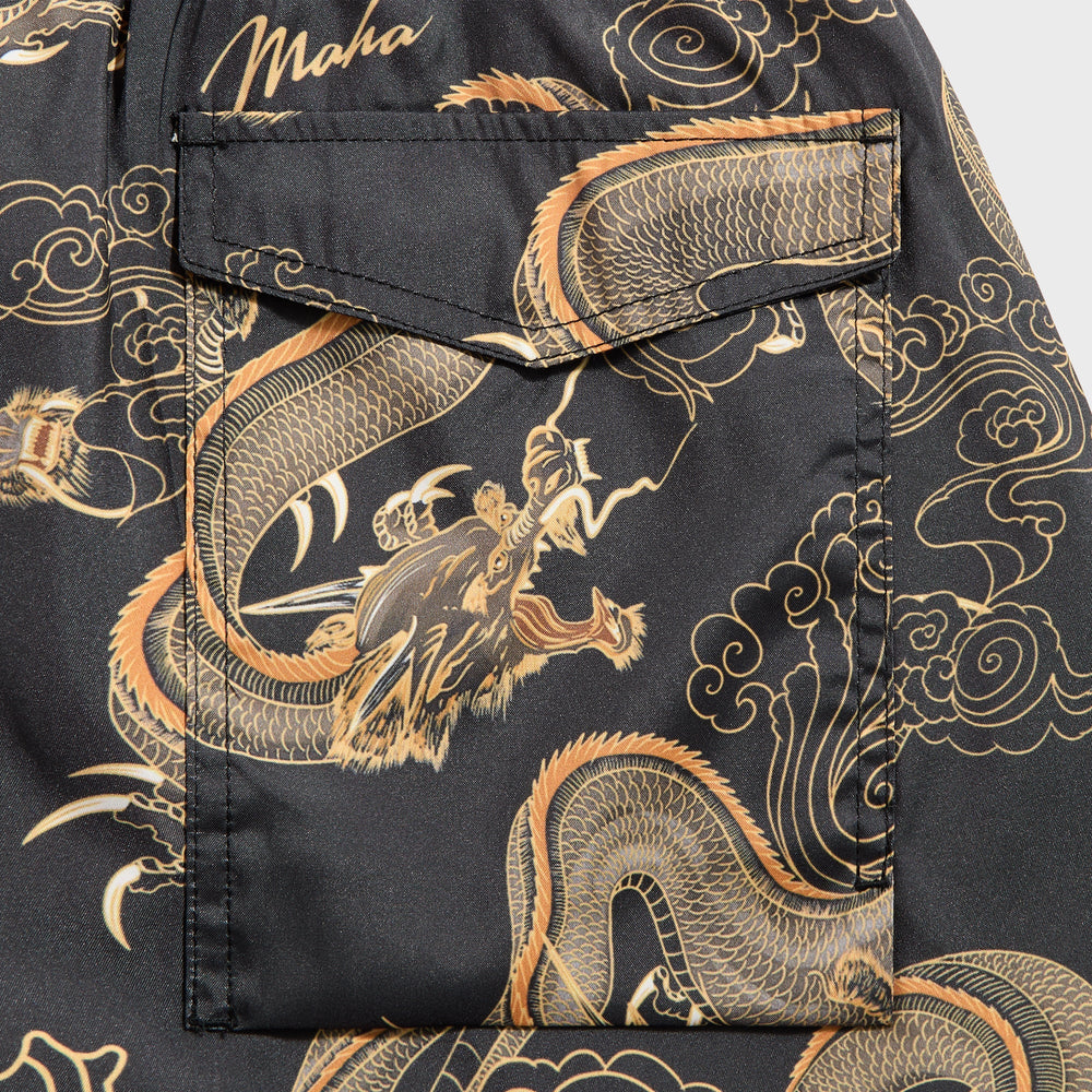 Maharishi 1549 Dragon Swim Shorts - Black | Kith Black