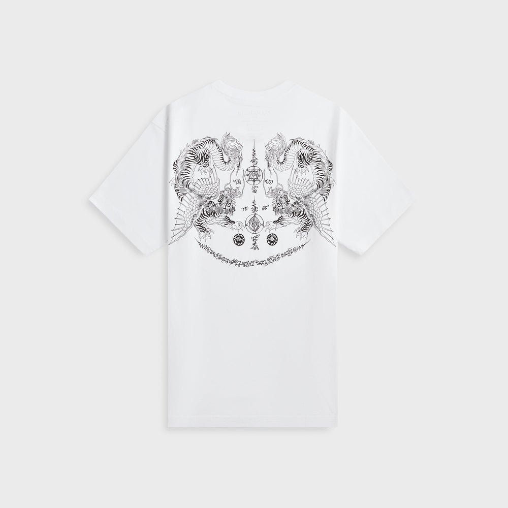 Maharishi 1489 Muay Thai Tiger Dragon Tee - White | Kith White