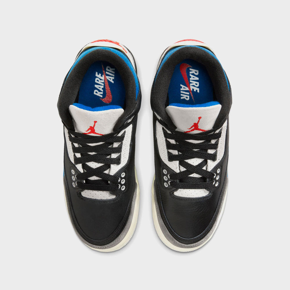 Jordan GS Air Jordan 3 Retro OG - Black / Chile Red / Neutral Grey / M | Kith Black / Chile Red / Neutral Grey / Military Blue / Coconut Milk
