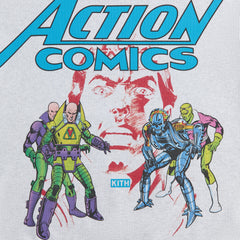 Superman | Kith Action Comics Nelson Crewneck - Light Heather Grey | Kith Light Heather Grey