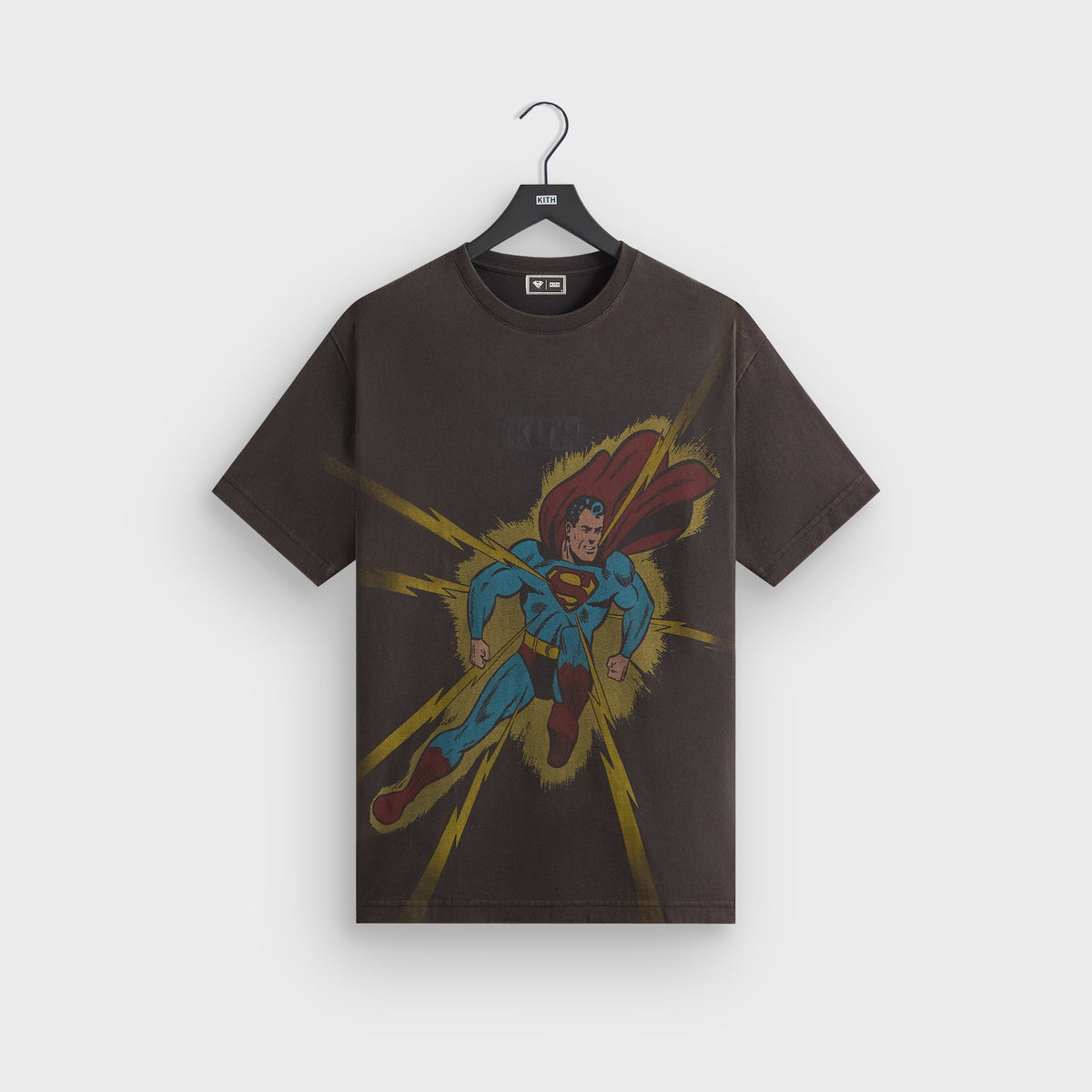 Superman | Kith Lightning Bolt Tee - Black | Kith Black