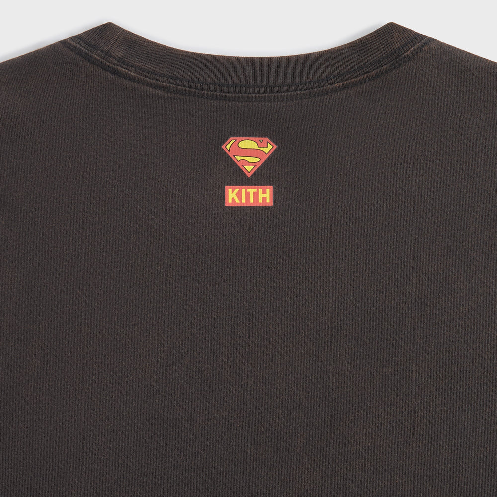 Superman | Kith Lightning Bolt Tee - Black | Kith Black