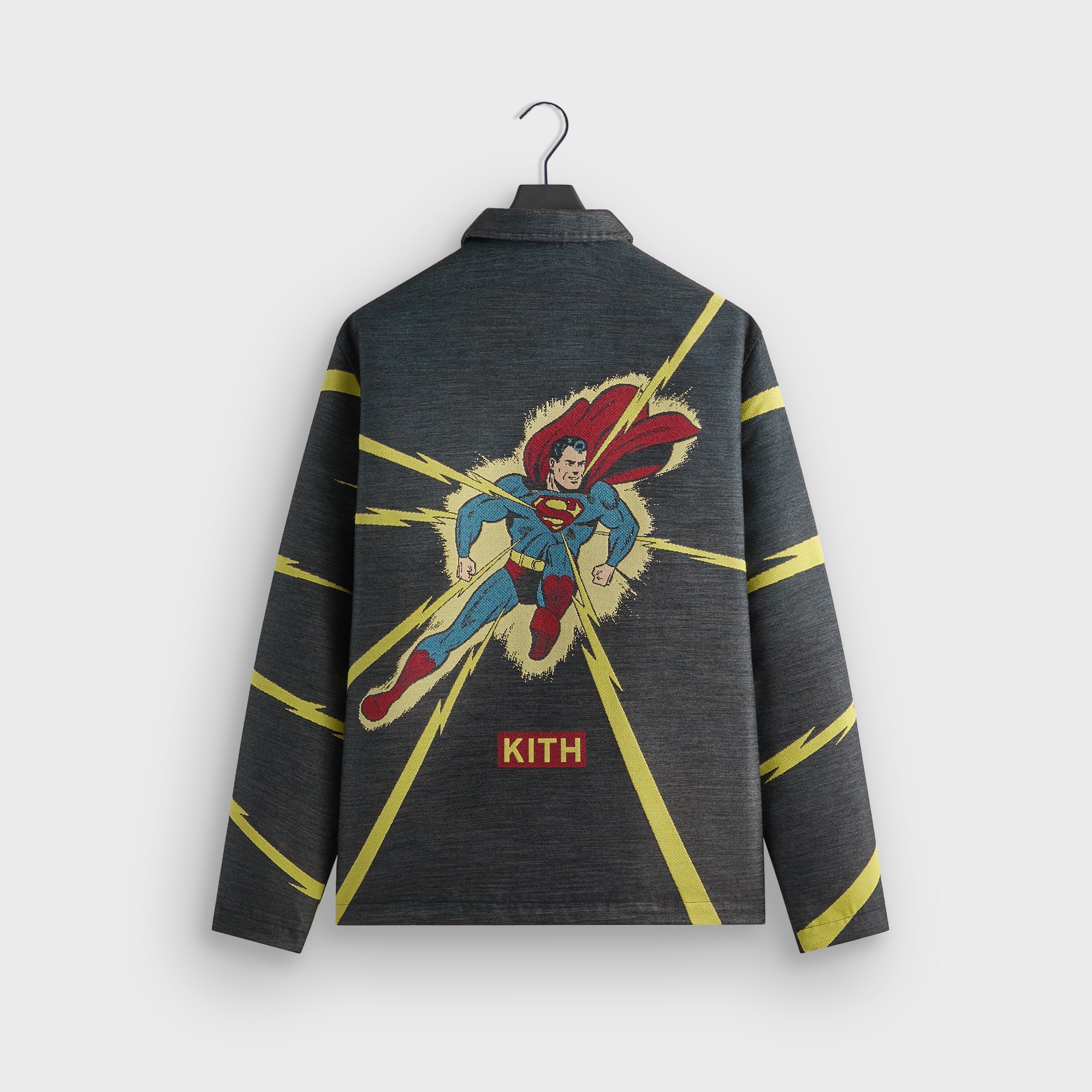 Superman | Kith Lightning Tapestry Jacket - Black | Kith Black
