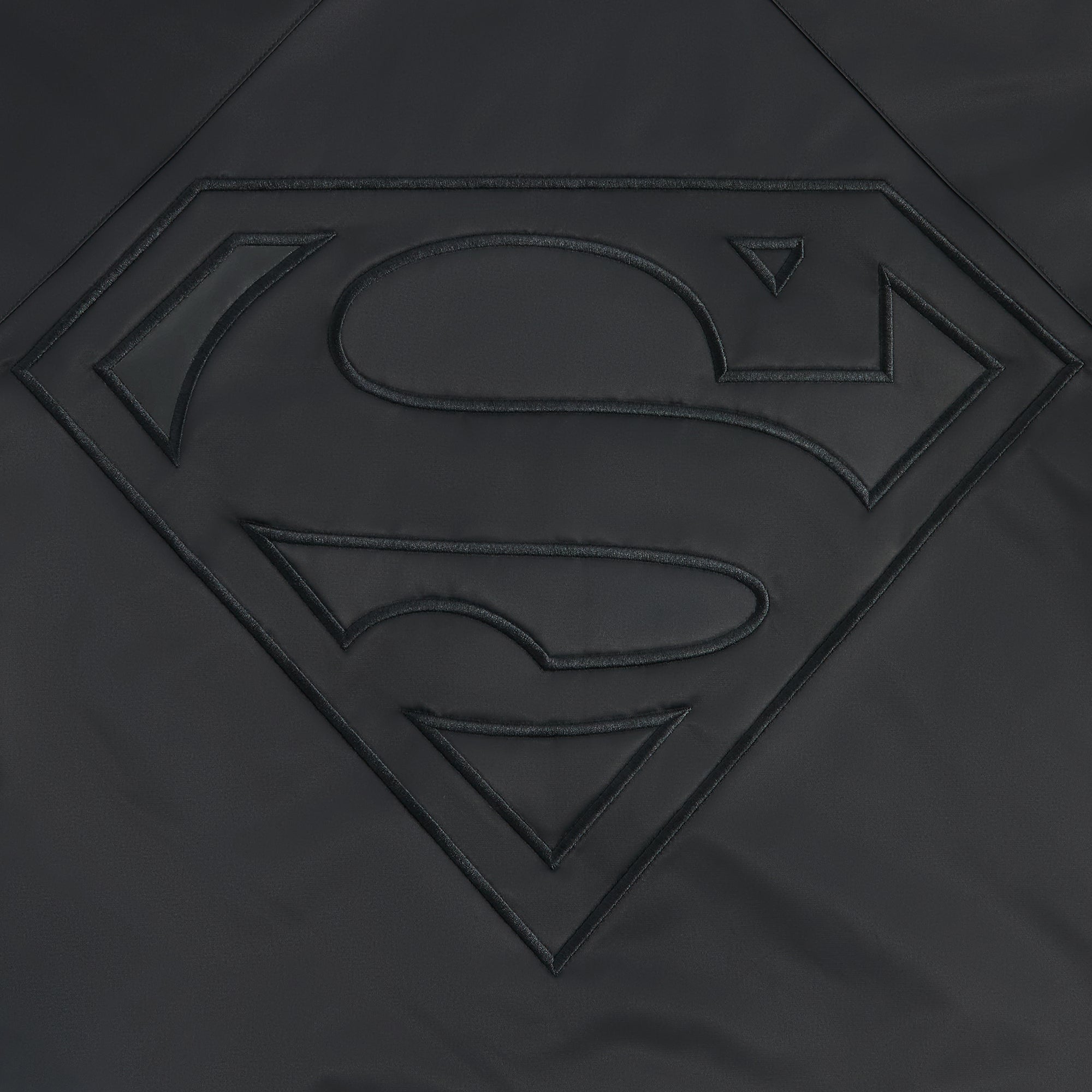 Superman | Kith Satin Bomber Jacket - Black | Kith Black