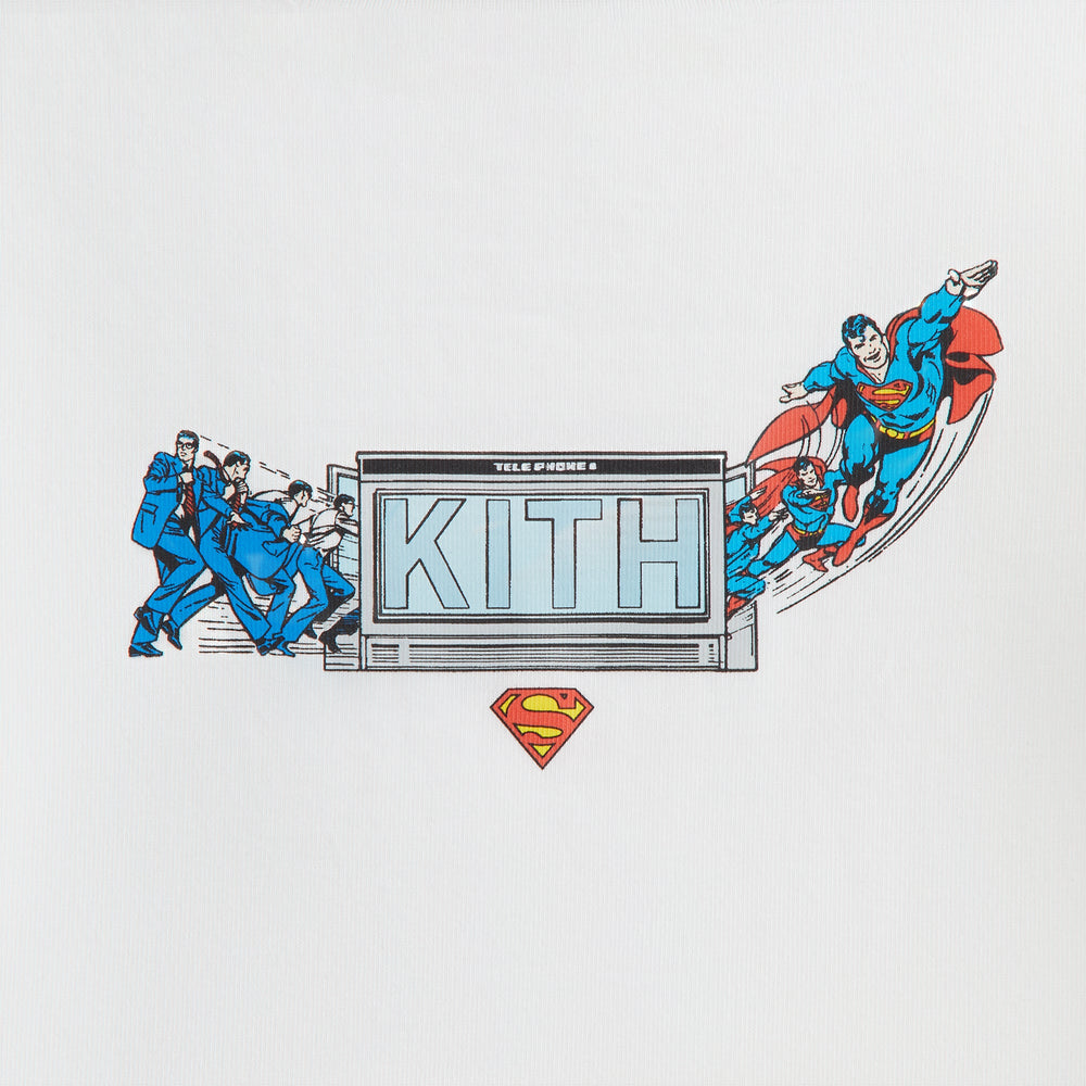 Superman | Kith Kids Booth Vintage Tee - White | Kith White