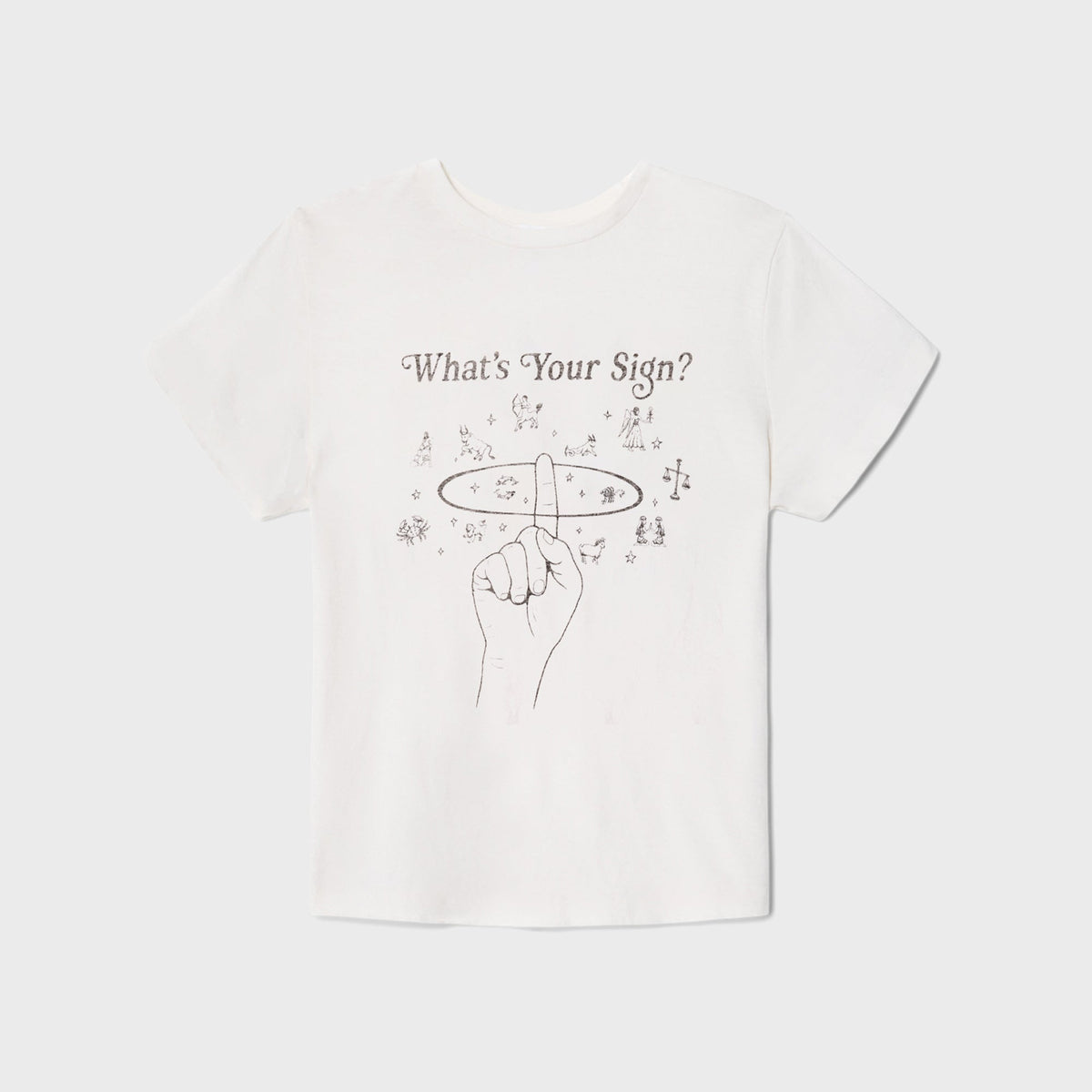 ReDone Classic Tee Whats Your Sign - Vintage White | Kith Vintage White