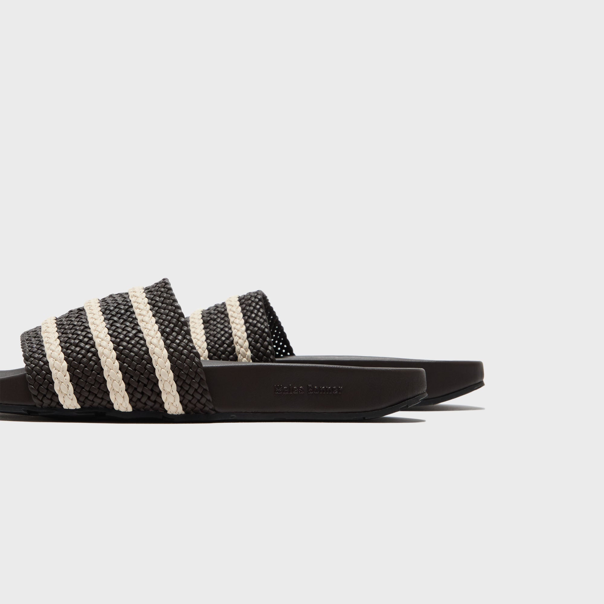 adidas x Wales Bonner Adilette - Brown / Wonder White | Kith Brown / Wonder White