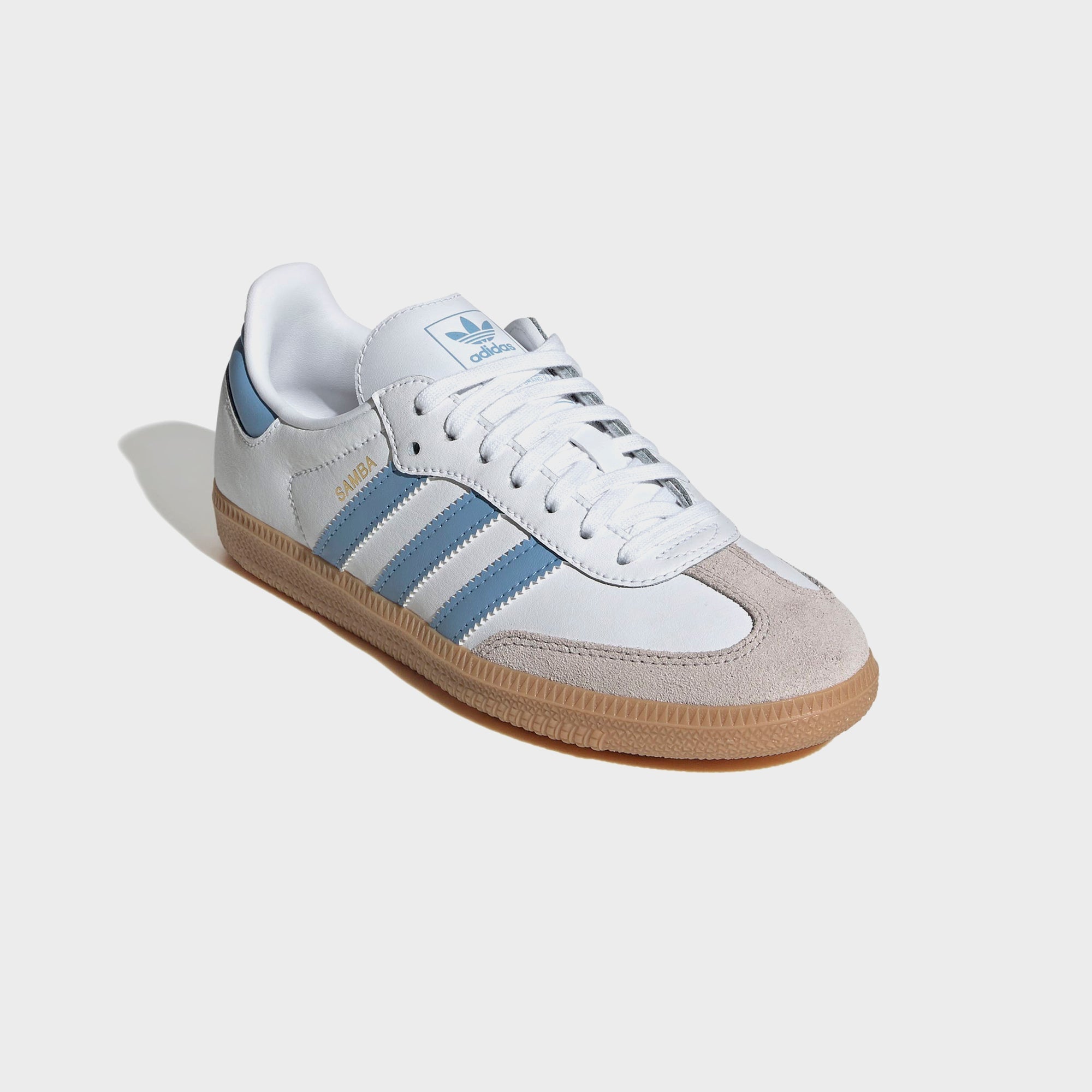 adidas GS Samba OG - White / Ash Blue / Gum 3 | Kith White / Ash Blue / Gum 3