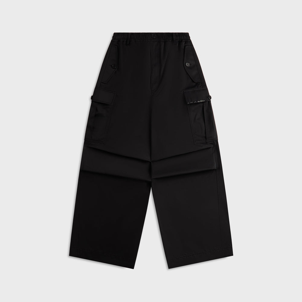 Marni Taffeta Drawstring Cargo Workwear Gabardine Pant - Black | Kith Black