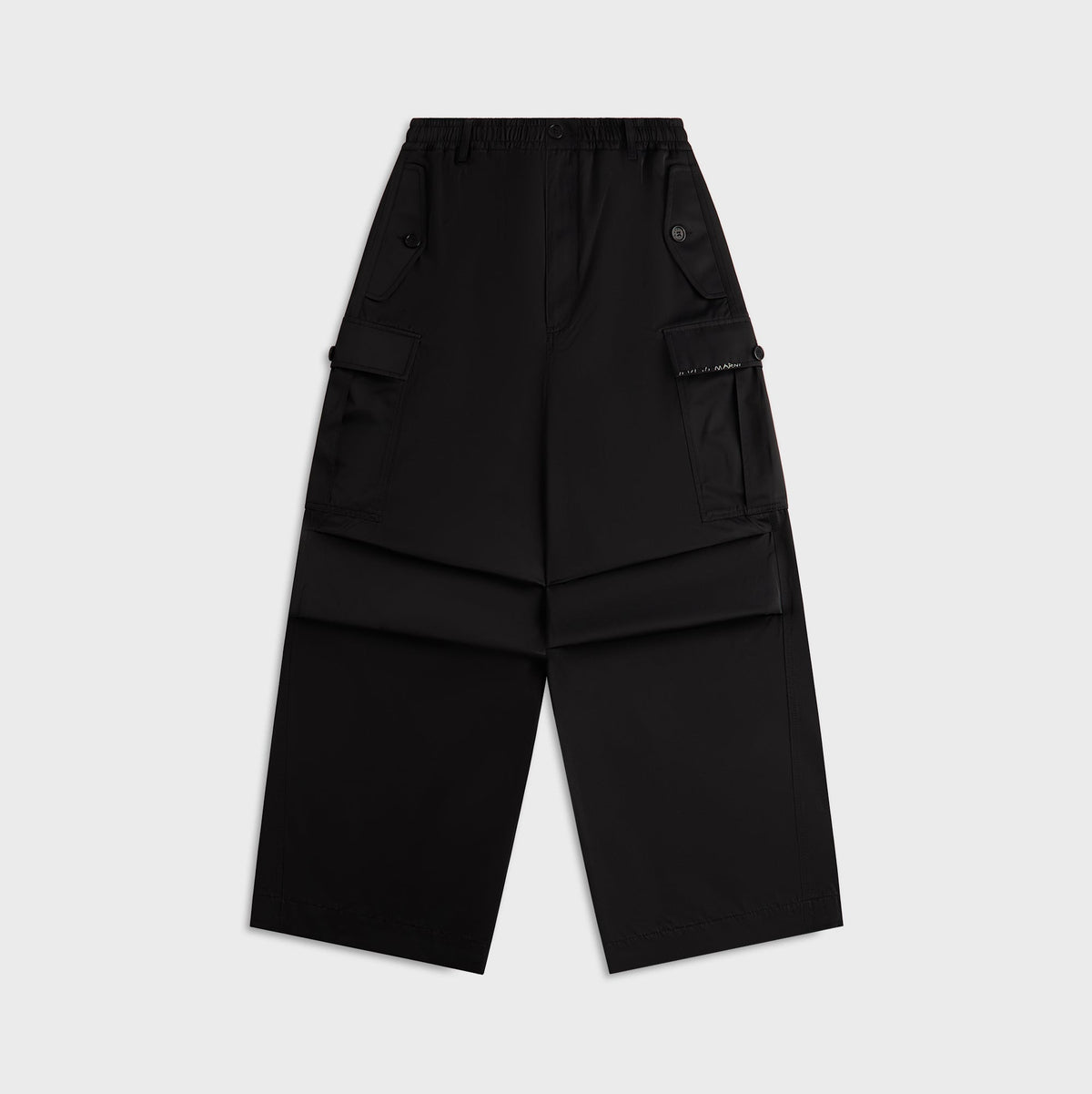 Marni Taffeta Drawstring Cargo Workwear Gabardine Pant - Black | Kith Black