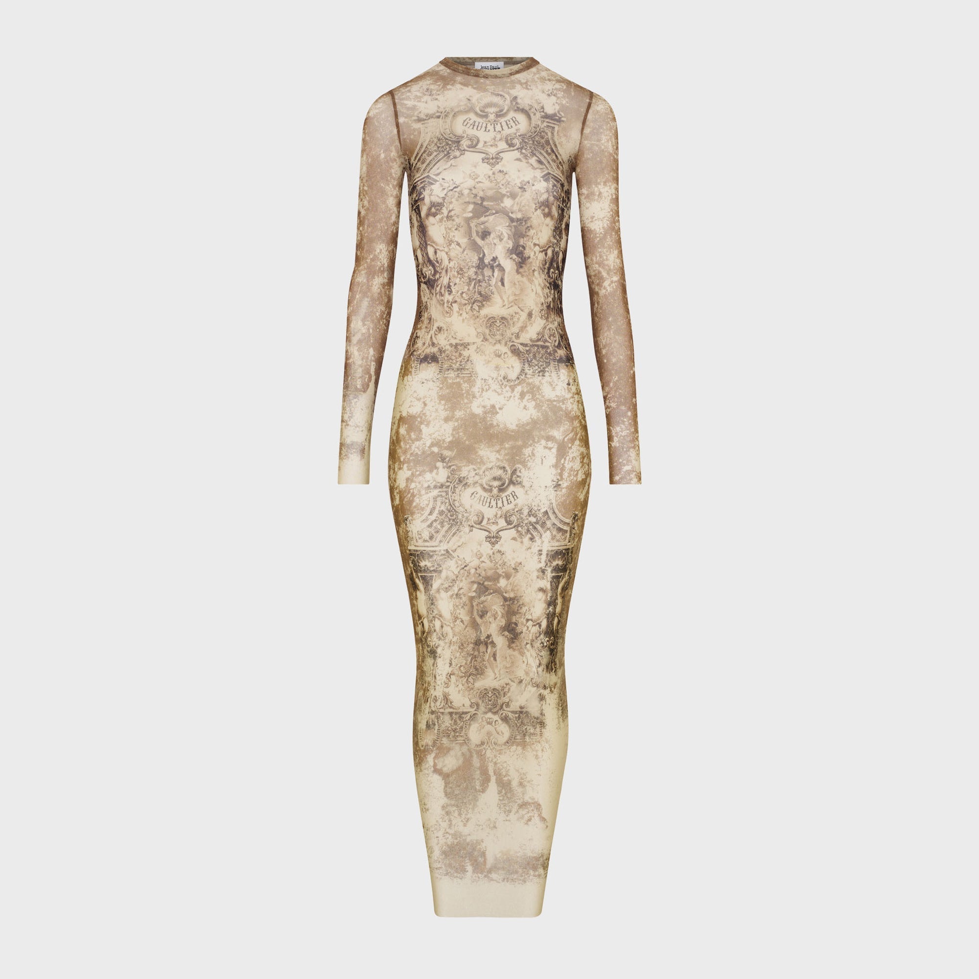 Jean Paul Gaultier Mesh Long Dress - Printed Médaillon | Kith Printed Médaillon