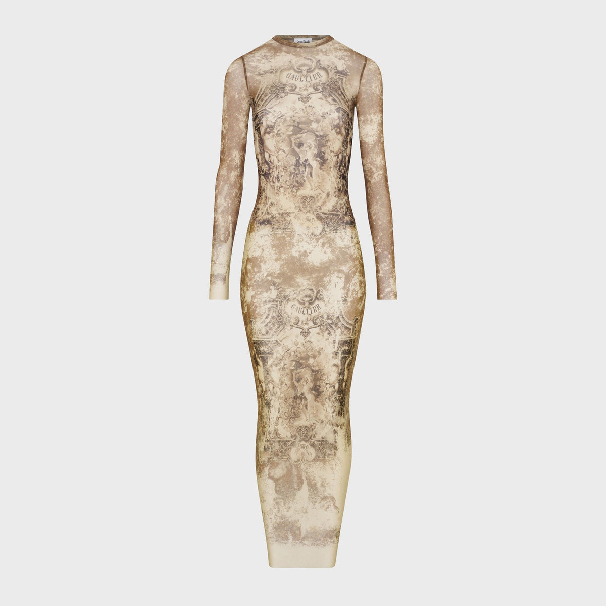 Jean Paul Gaultier Mesh Long Dress - Printed Médaillon | Kith Printed Médaillon