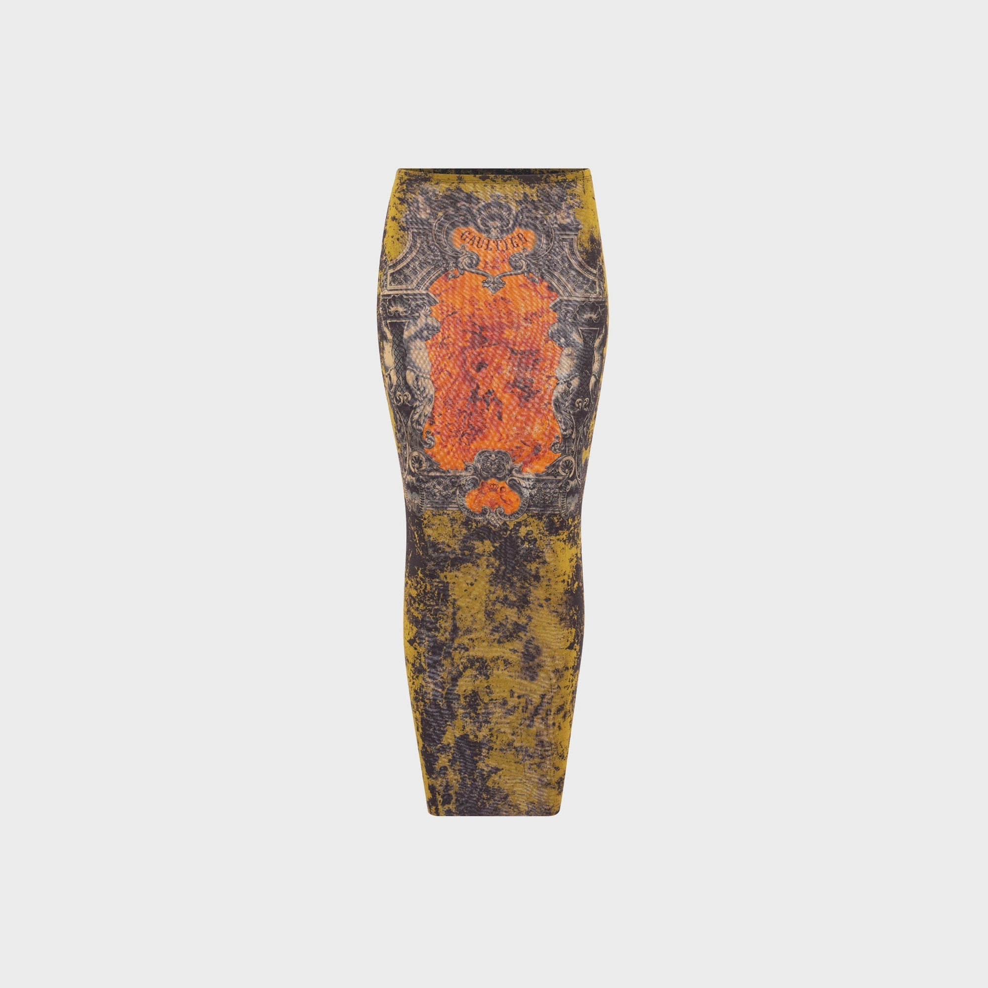 Jean Paul Gaultier Mesh Long Skirt - Printed Médaillon | Kith Printed Médaillon