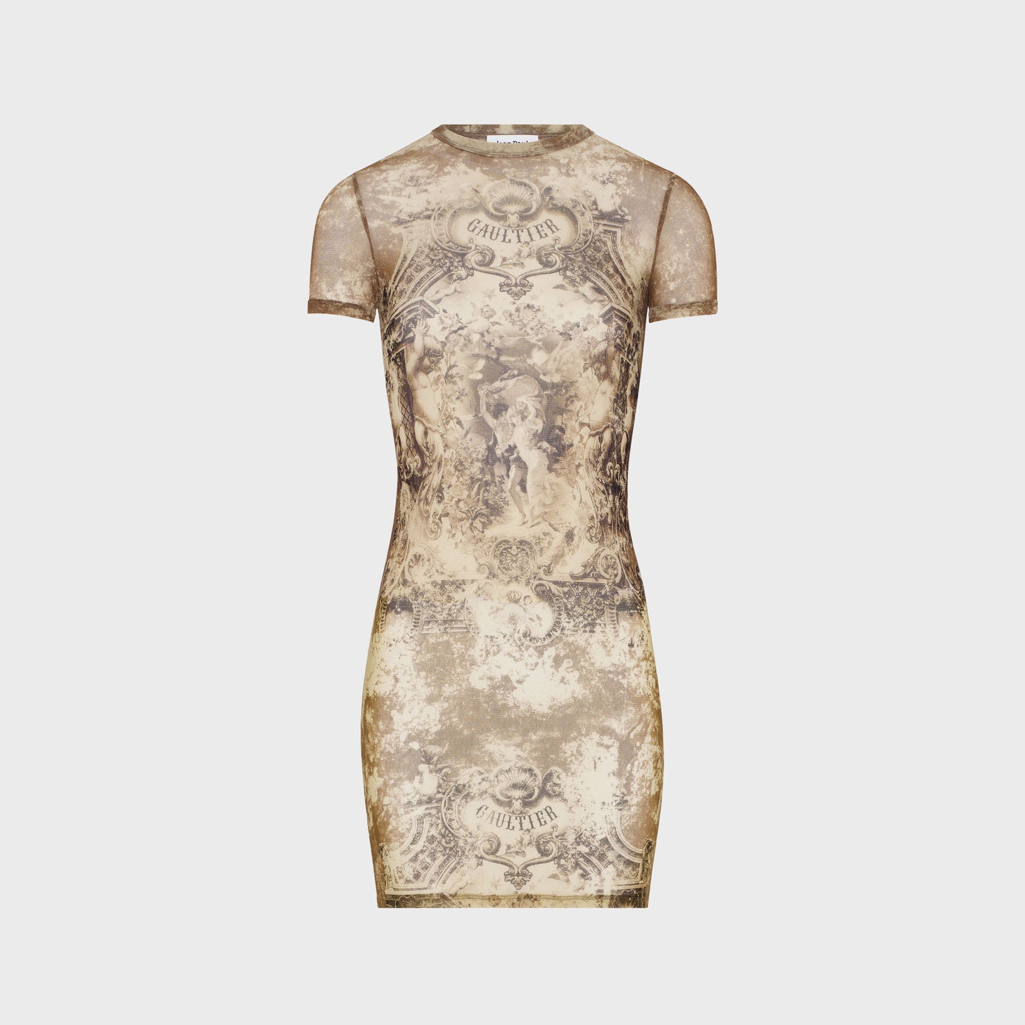Jean Paul Gaultier Mesh Short Dress - Printed Médaillon | Kith Printed Médaillon