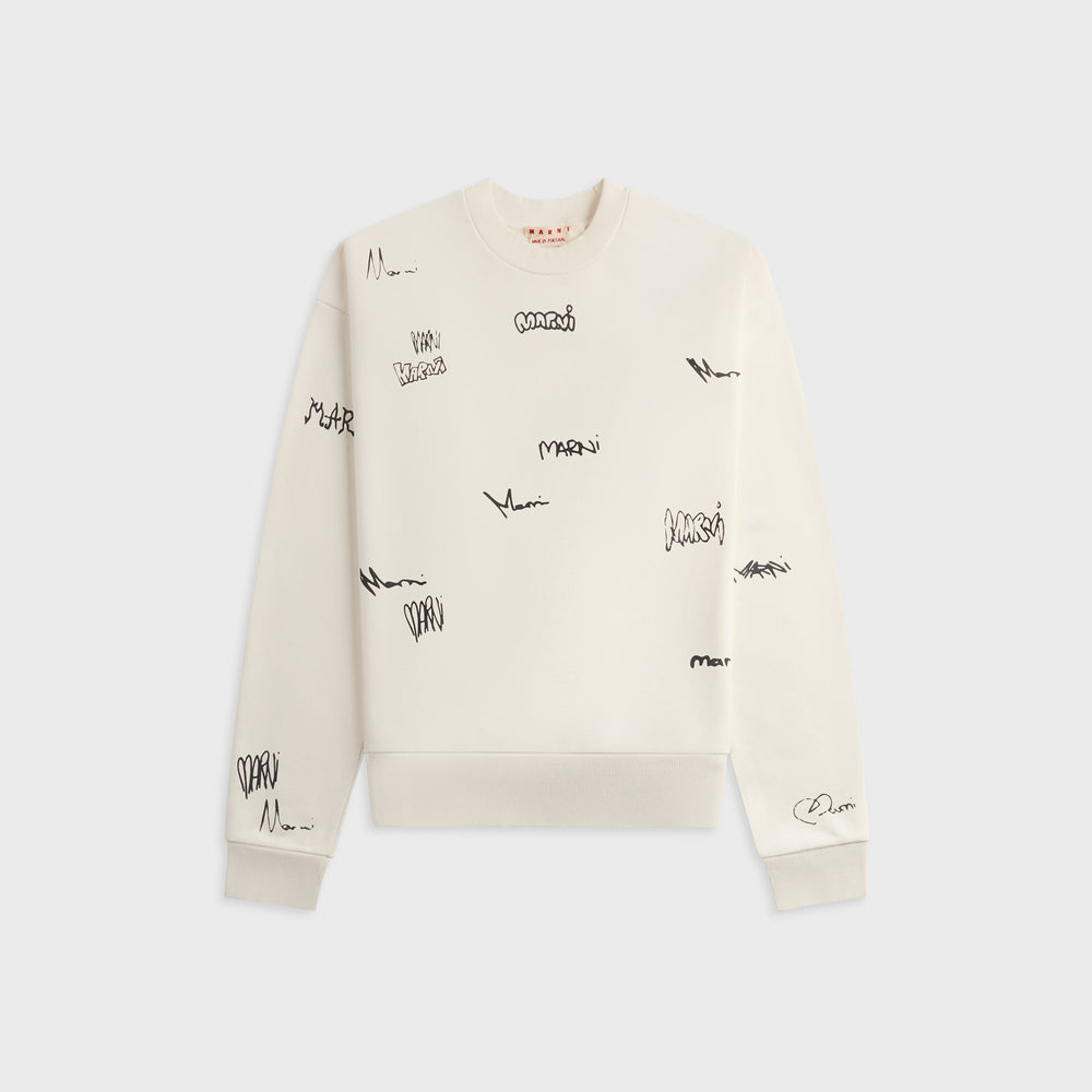 Marni Long Sleeve Sweatshirt - Natural White | Kith Natural White