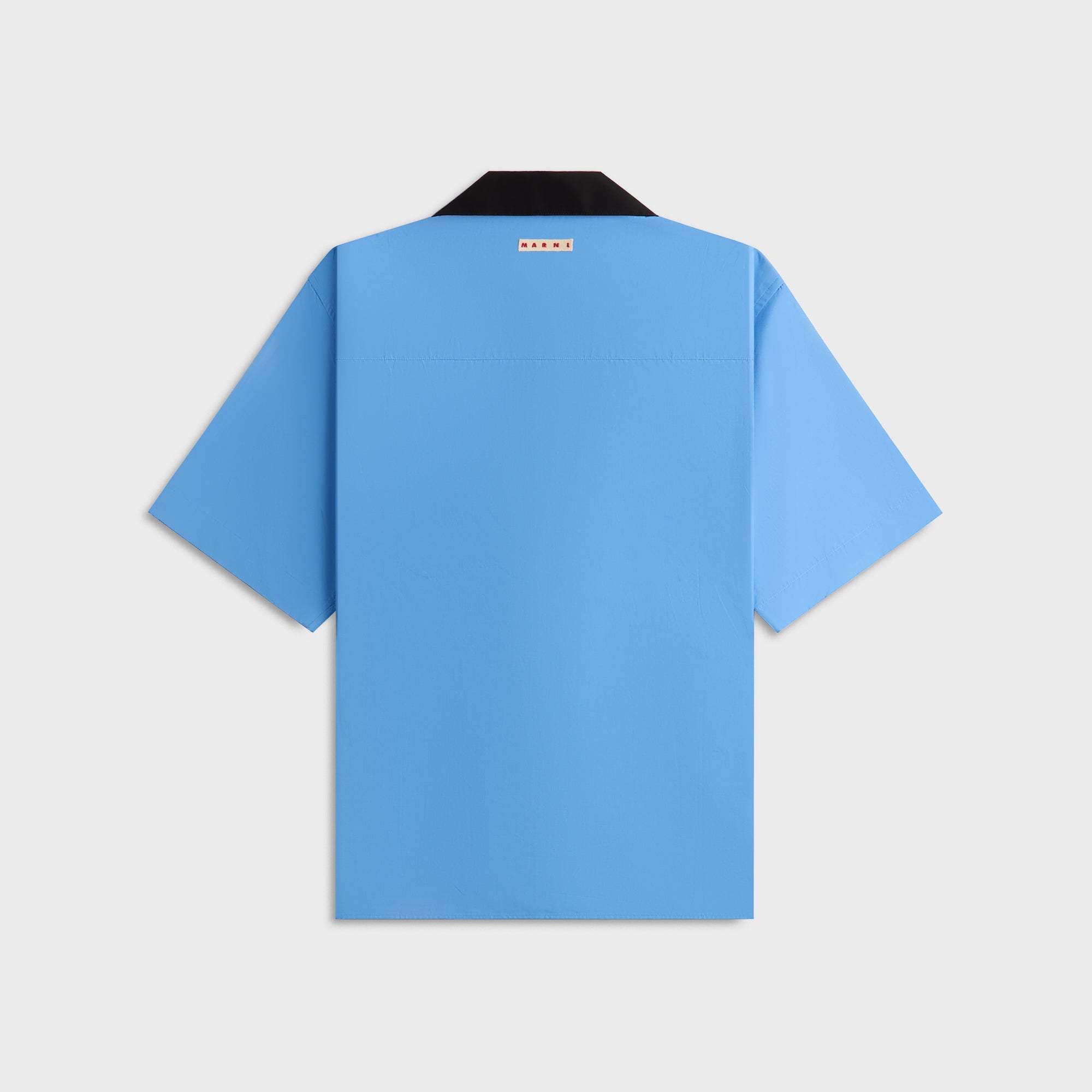 Marni Organic Cotton Poplin Short-Sleeved Bowling Shirt - Sapphire Blu | Kith Sapphire Blue