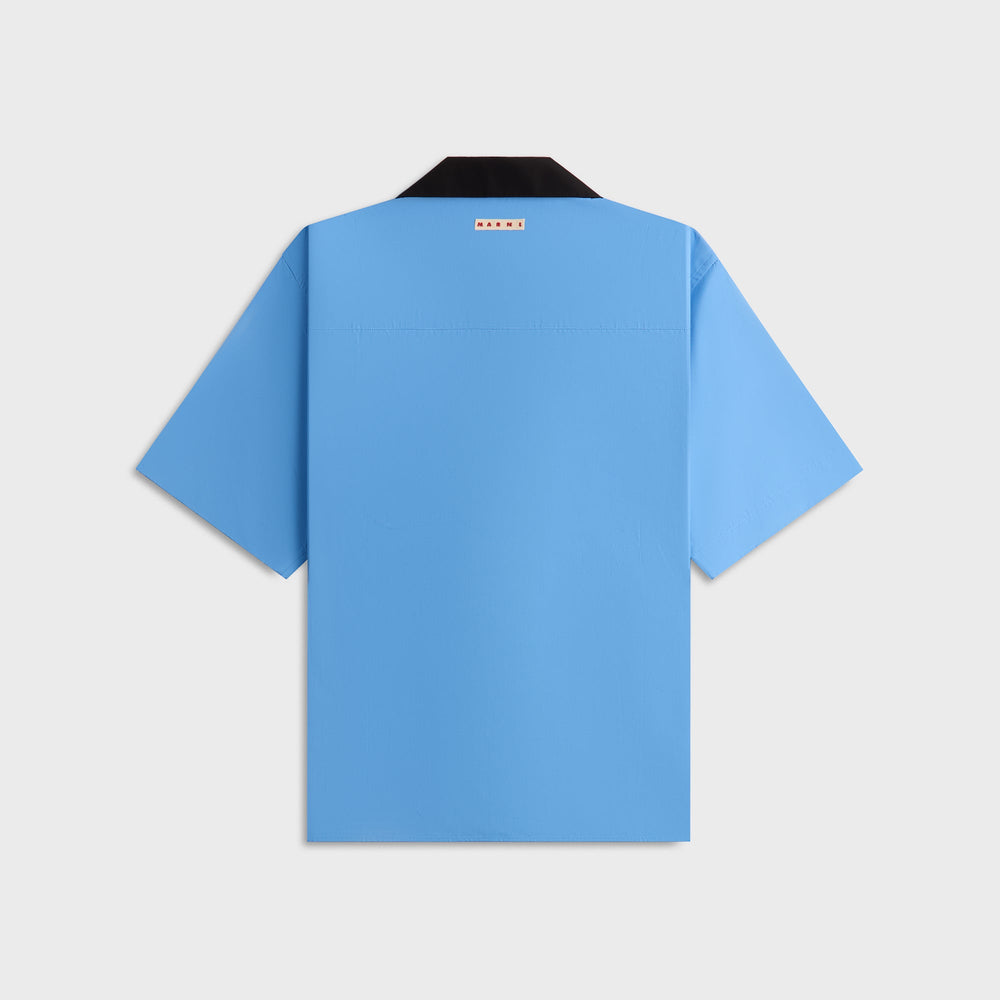 Marni Organic Cotton Poplin Short-Sleeved Bowling Shirt - Sapphire Blu | Kith Sapphire Blue
