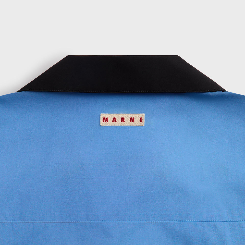 Marni Organic Cotton Poplin Short-Sleeved Bowling Shirt - Sapphire Blu | Kith Sapphire Blue