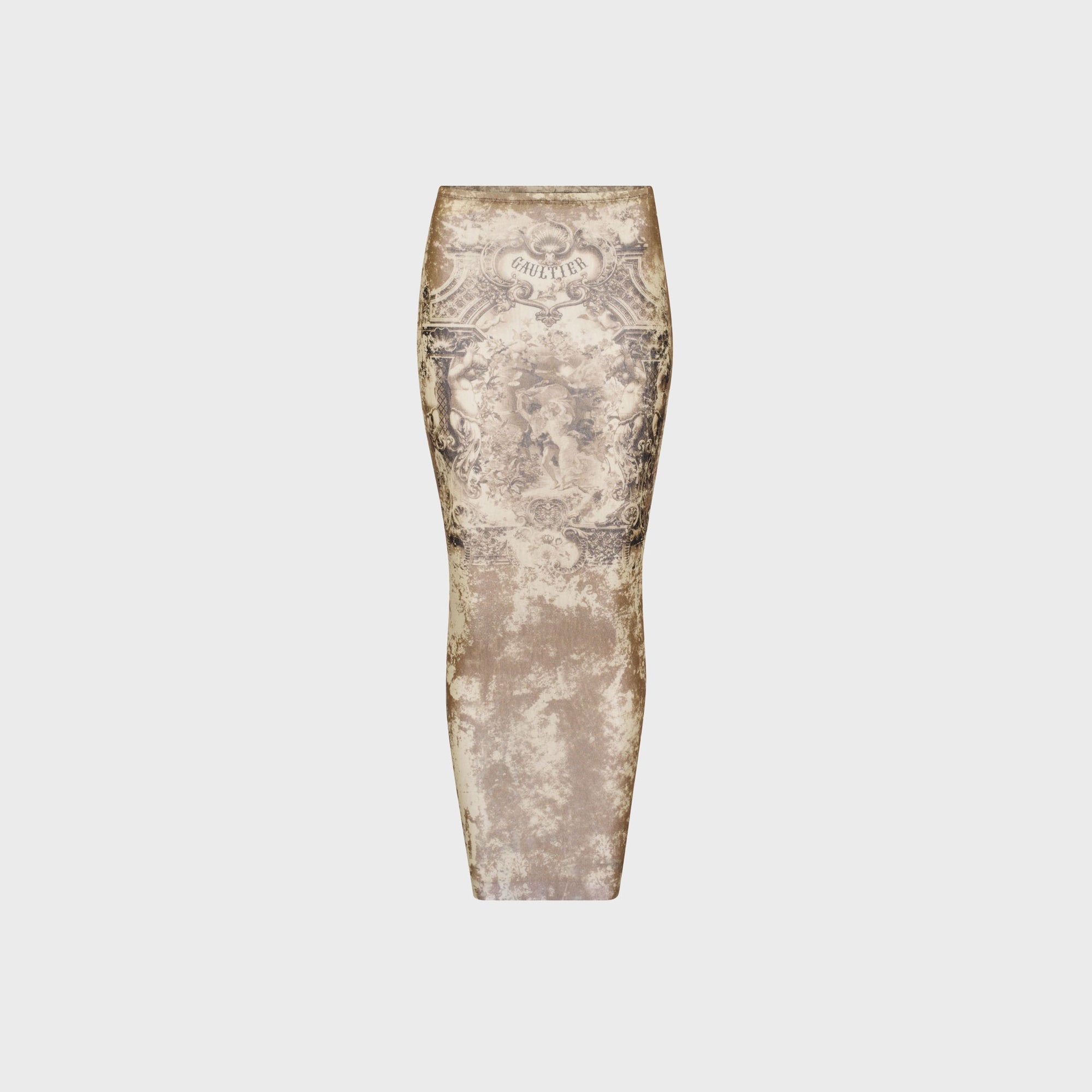 Jean Paul Gaultier Mesh Long Skirt - Printed Médaillon | Kith Printed Médaillon