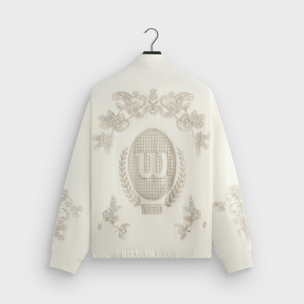 Kith for Wilson Embroidered Mesh Track Jacket - White | Kith White