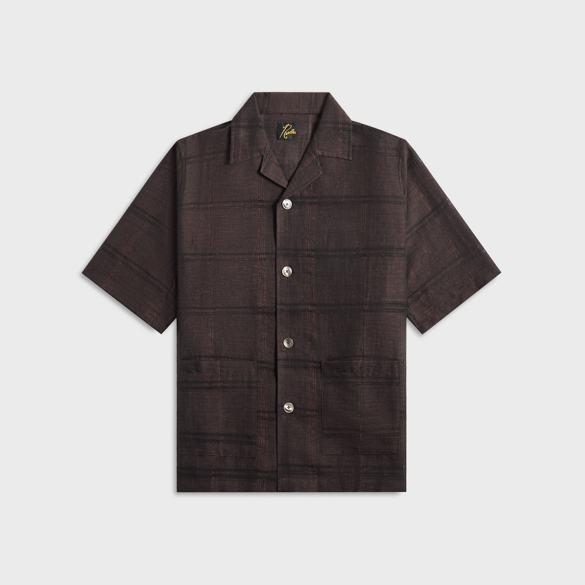 Needles Cabana Plaid Jacquard Shirt - Brown | Kith Brown